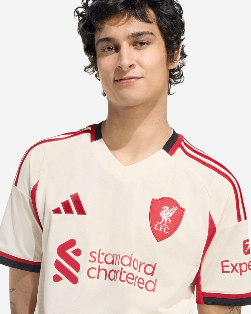 Camisa Liverpool Away 25/26 Torcedor Adidas Masculina - Bege
