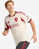 Camisa Liverpool Away 25/26 Jogador Adidas Masculina - Bege