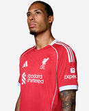 Camisa Liverpool Home 25/26 Jogador Adidas Masculina - Vermelho