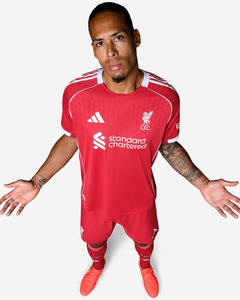 Camisa Liverpool Home 25/26 Jogador Adidas Masculina - Vermelho