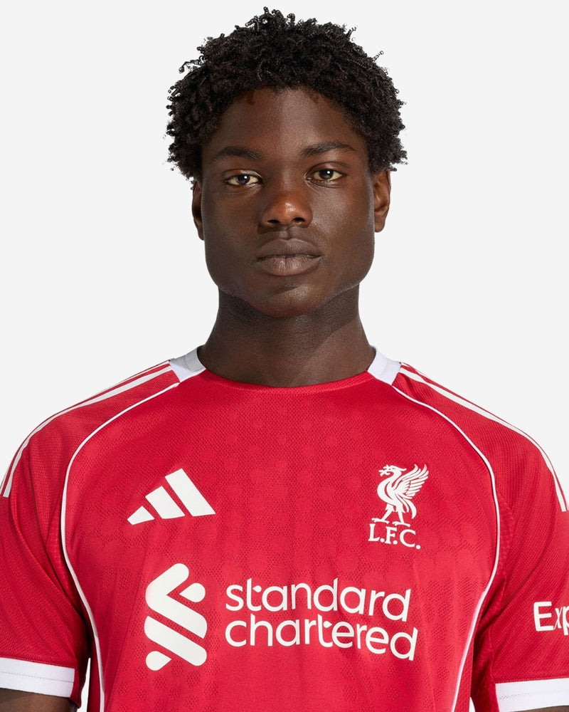 Camisa Liverpool Home 25/26 Jogador Adidas Masculina - Vermelho