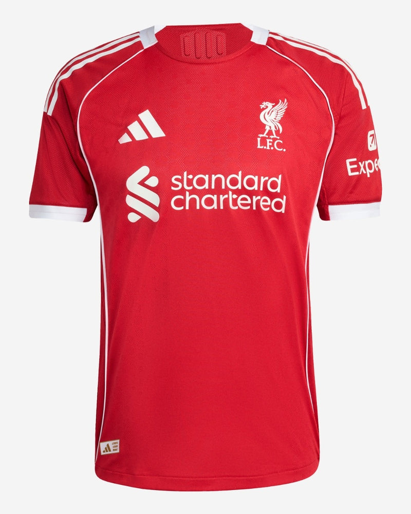 Camisa Liverpool Home 25/26 Jogador Adidas Masculina - Vermelho