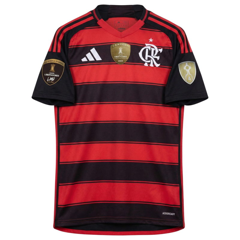 Camisa Flamengo Home 25/26 Torcedor Adidas Masculina - Preto